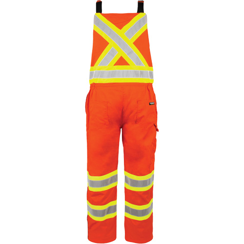 High-Visibility Unlined Overalls, X-Small, High Visibility Orange O-Max