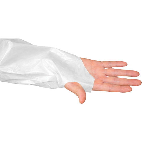 Blouse CoverMe avec passe-pouces, Taille unique, Blanc, Poly&eacute;thyl&egrave;ne O-Max
