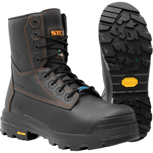 Bottes de travail Metpro Flex avec protecteur m&eacute;tatarsien, Cuir, Taille 10-1/2, Imperm&eacute;able O-Max