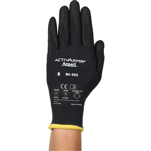 ActivArmr&reg; 80-505 Conductive Heat & Cut-Resistant Gloves, Size 11, 13 Gauge, Foam Nitrile Coated, Kevlar&reg;/Intercept Shell, ASTM ANSI Level A5/EN 388 Level E O-Max