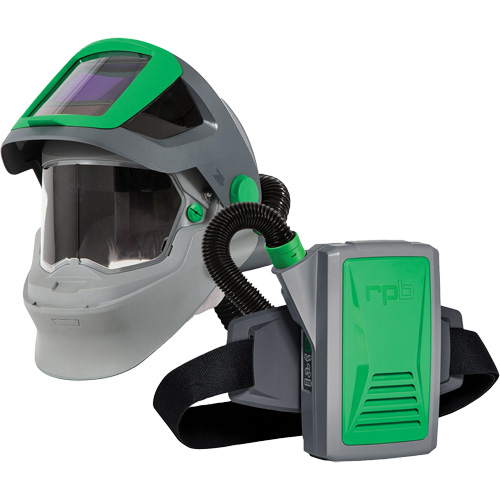 Respirateur de soudage Z4 avec joint de menton FR et APR motoris&eacute; PX5, Respirateur &agrave; masque/Masque de soudage O-Max