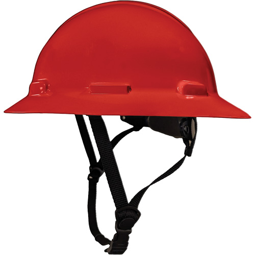 Casque de s&eacute;curit&eacute; &agrave; bordure compl&egrave;te LIDGUARD avec mentonni&egrave;re, R&eacute;pond aux normes CSA type 1, Suspension Rochet, Ventil&eacute; O-Max