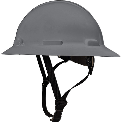 LIDGUARD&reg; Full Brim Hardhat with Chinstrap, Meets CSA Type 2, Ratchet Suspension, Vented O-Max