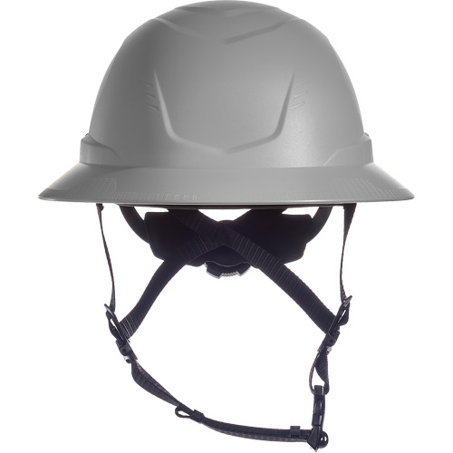 V-Gard H2&reg; Full Brim Safety Helmet, Ratchet Suspension, Non-Vented O-Max