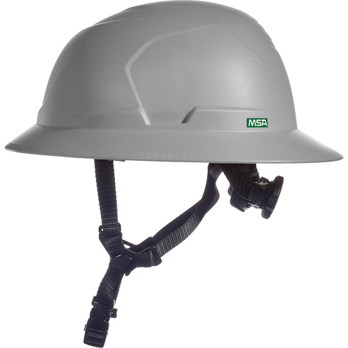 V-Gard H2&reg; Full Brim Safety Helmet, Ratchet Suspension, Non-Vented O-Max