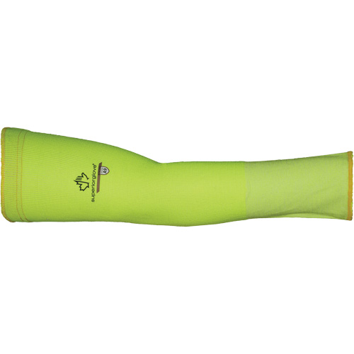 Max KTX1HV Cut-Resistant Sleeve, Large, TenActiv, 18", ASTM ANSI Level A9, High Visibility Yellow O-Max