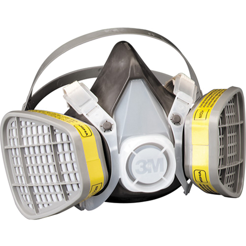 Respirateur pour vapeurs organiques/gaz acide, &eacute;lastom&egrave;re/Thermoplastique, Petit O-Max