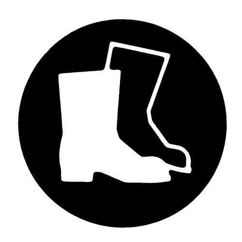 Right to Know Pictogram Labels - Full Protection Suit, Vinyl, Sheet, 5/8" L x 3/4" W O-Max