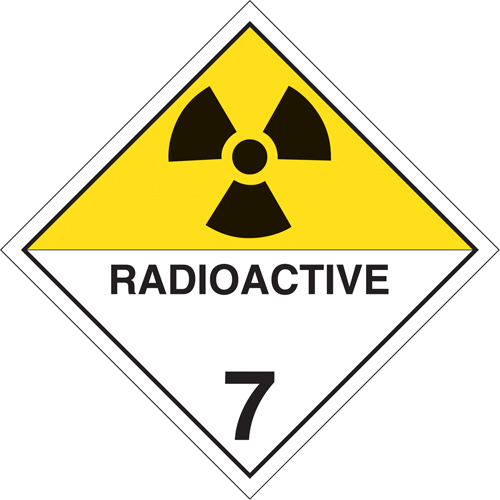 Radioactive Materials TDG Placard, Tagboard O-Max