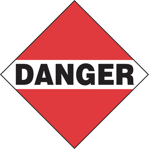 Danger Mixed Load TDG Placard, Plastic O-Max