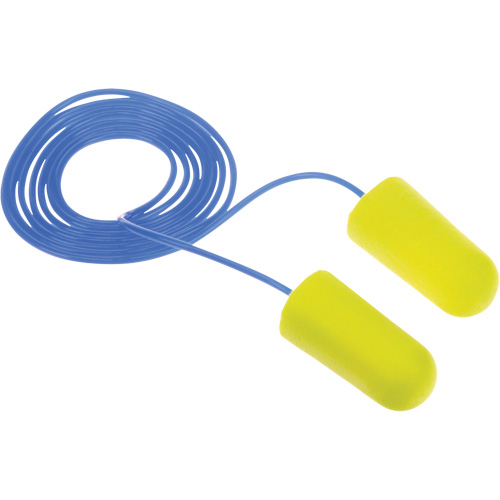 E-A-Rsoft Yellow Neon Earplugs, Bulk - Polybag, Corded O-Max