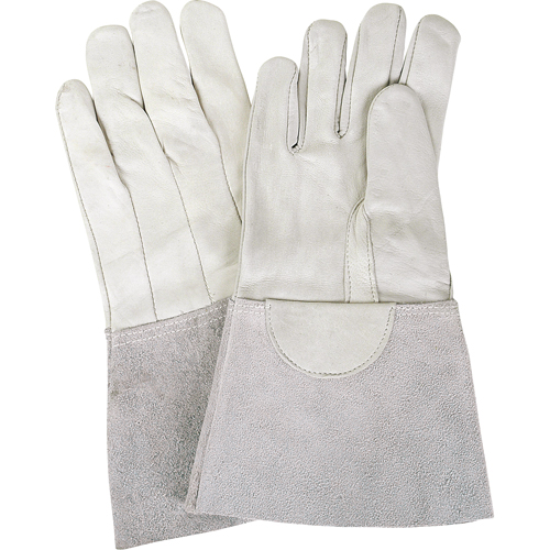 TIG Welding Gloves, Grain Sheepskin, Size Medium O-Max