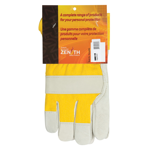Gant pour ajusteur doubl&eacute;s pour l'hiver r&eacute;sistant &agrave; l'abrasion, Grand, Paume en Cuir fleur de vache, Doublure en Molleton de mousse O-Max