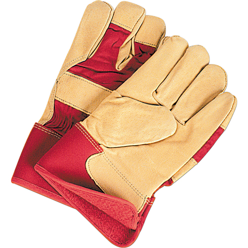 Superior Warmth Winter-Lined Fitters Gloves, Large, Grain Pigskin Palm, Thinsulate Inner Lining O-Max