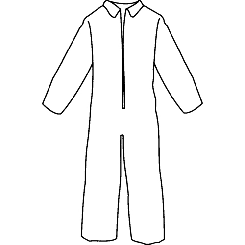 Pyrolon&reg; Plus 2 Disposable FR Coveralls, Small, Blue, FR Treated Fabric O-Max