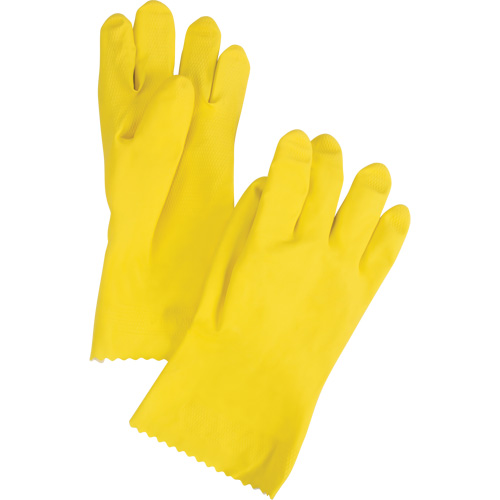 ChemStop Gloves, Size Large/9, 12" L, Latex, Flock-Lined Inner Lining, 16-mil O-Max
