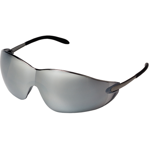 Lunettes de s&eacute;curit&eacute; Blackjack, Lentille Argent/Miroir, Anti-&eacute;gratignures, ANSI Z87+/R&eacute;pond ou surpasse la norme CSA Z94.3 O-Max