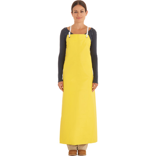 Reinforced Heavy-Duty Apron, Neoprene, 45" L x 35" W, Yellow O-Max