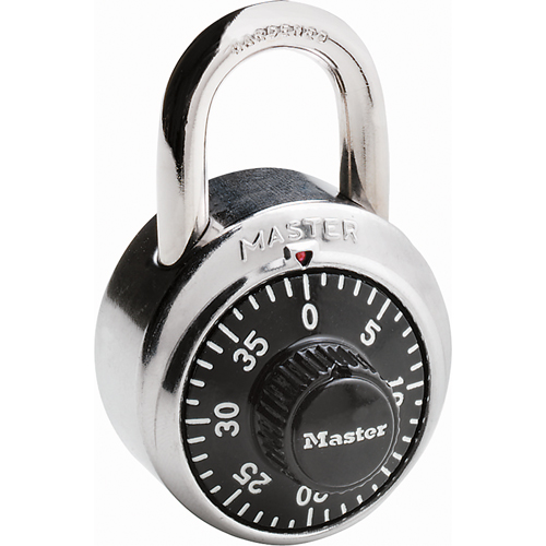 Cadenas &agrave; combinaison, Argent, Acier tremp&eacute;, Largeur de 1-7/8" O-Max