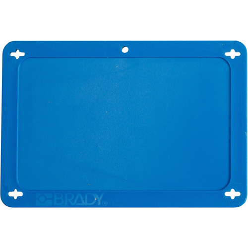 &eacute;tiquette vierge pour vanne, Plastique, 4-3/4" la x 3-1/4" h O-Max