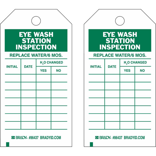 &eacute;tiquettes de rapport d'inspection, Polyester, 4" la x 7" h, Anglais O-Max