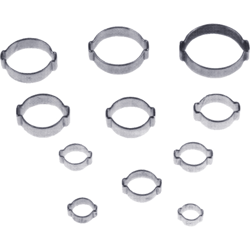 2-Ear Clamps, Max Dia. 7/10" O-Max