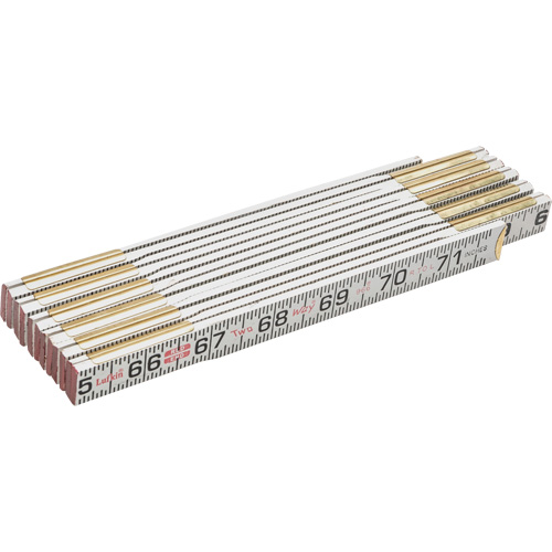 Red End&reg; Two Way&reg; Rule, 6' L, Wood, 1/16" Graduations O-Max