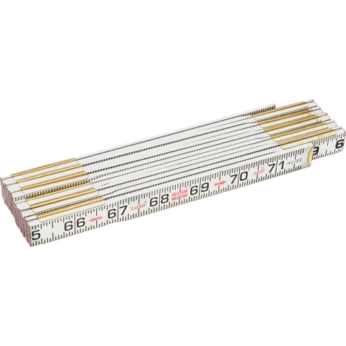 Red End&reg; Flat Reading Rule, 6' L, Wood O-Max
