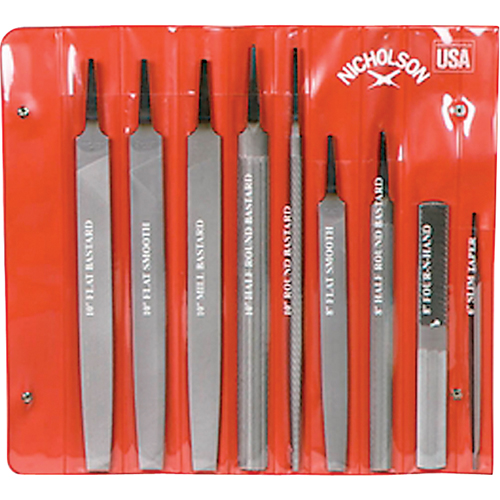 9-Piece Maintenance File Set, 9 Pcs O-Max