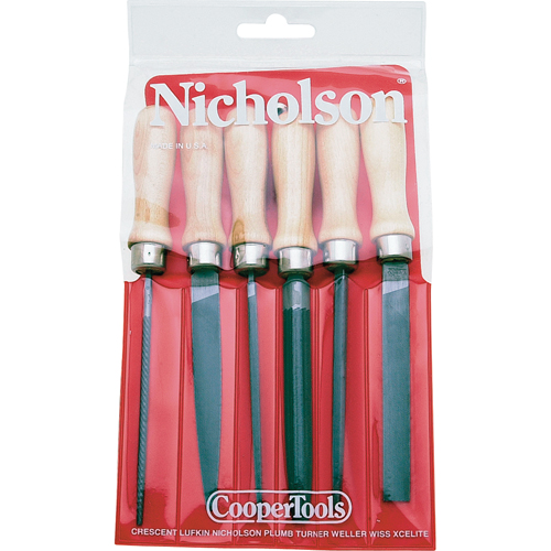 6-Piece American Pattern File Set, 6 Pcs O-Max