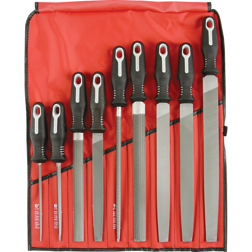 9-Piece Ergonomic File Set, 9 Pcs O-Max