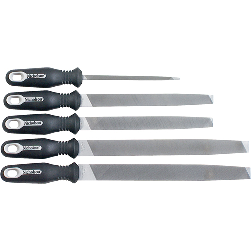 Jeux de 5 limes ergonomiques, 5 pi&egrave;ces O-Max