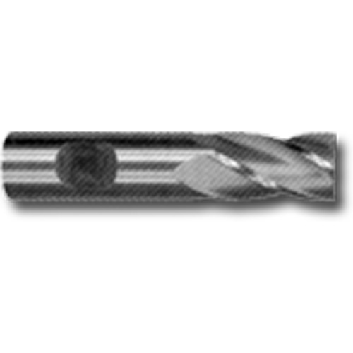 Weldon Shank End Mill, 13/32" Dia., 4 Flutes, High Speed Steel O-Max