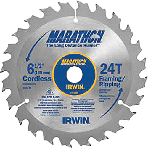 Marathon&reg; Saw Blades, 6 1/2", 24 Teeth, Wood Use O-Max