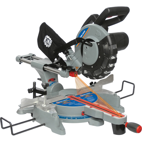 10" Sliding Compound Mitre Saws With Laser, 10", 15 A, 120 V O-Max
