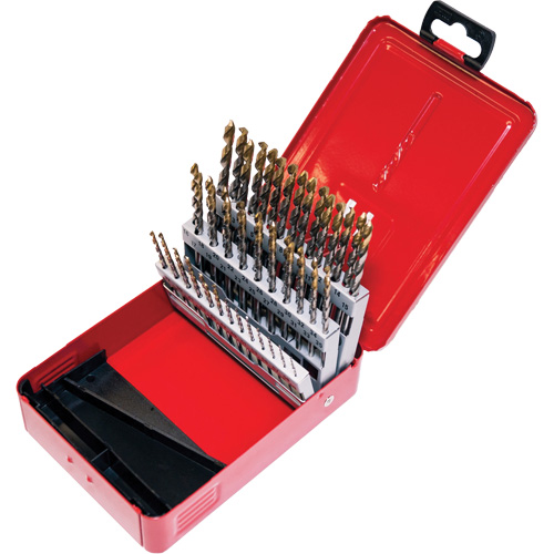 Jeu de forets courts, 60 morceaux, Acier rapide O-Max