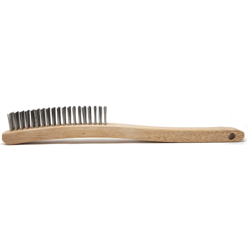 Brosse de nettoyage, Acier inoxydable, 4 x 19 rangs de fils, Longueur 13-11/16" O-Max