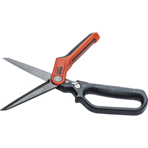 Cisaille robuste pour ouvrier professionnel, 11", Poign&eacute;e Anneau unique O-Max