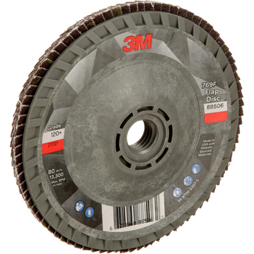 Disque &agrave; lamelles &agrave; changement rapide 769F, 4-1/2" x 5/8"-11, Type 29, Grain 120+, C&eacute;ramique O-Max