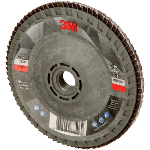 Disque &agrave; lamelles &agrave; changement rapide 769F, 4-1/2" x 5/8"-11, Type 29, Grain 120+, C&eacute;ramique O-Max