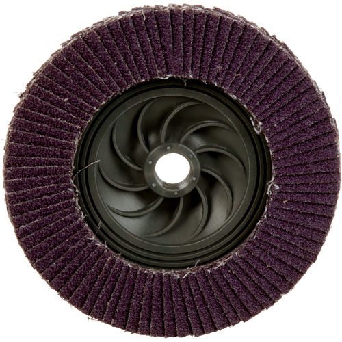 Disque &agrave; lamelles &agrave; changement rapide 769F, 5" x 5/8"-11, Type 27, Grain 40+, C&eacute;ramique O-Max