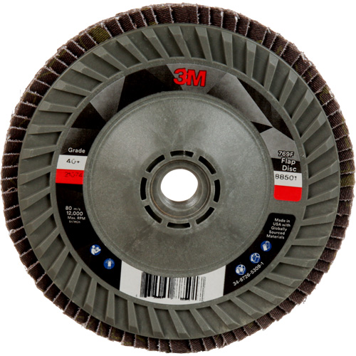 Disque &agrave; lamelles &agrave; changement rapide 769F, 5" x 5/8"-11, Type 29, Grain 40+, C&eacute;ramique O-Max