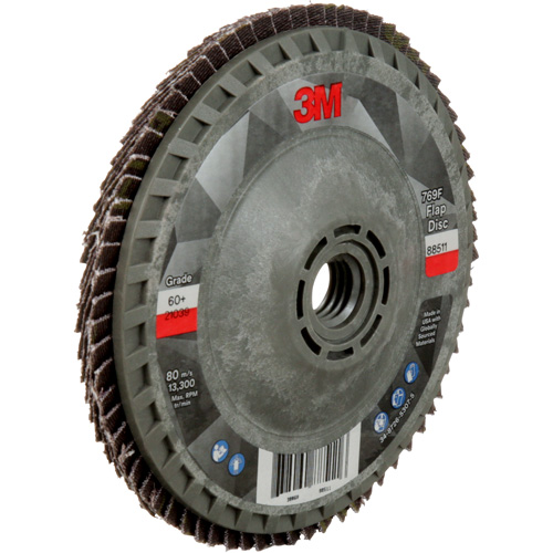769F Quick Change Flap Disc, 4-1/2" x 5/8"-11, Type 27, 60+ Grit, Ceramic O-Max