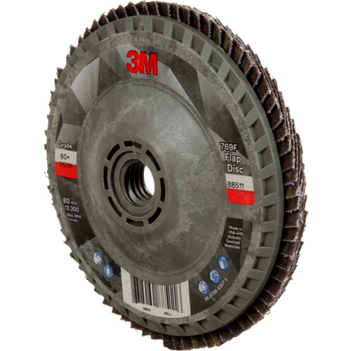 769F Quick Change Flap Disc, 4-1/2" x 5/8"-11, Type 27, 60+ Grit, Ceramic O-Max