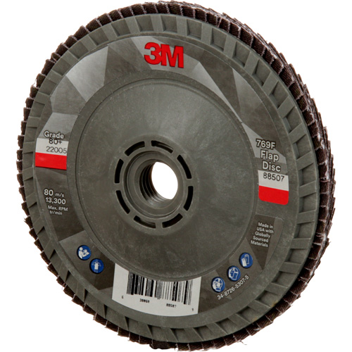 Disque &agrave; lamelles &agrave; changement rapide 769F, 4-1/2" x 5/8"-11, Type 29, Grain 80+, C&eacute;ramique O-Max