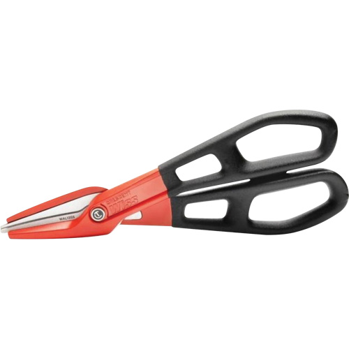 13" Serrated Aluminum Tinner Snip with Dipped Handle, 3" Cut Length, Straight Cut O-Max