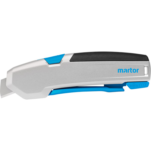 Secupro 625 Retractable Safety Knife with Short Blade, 15 mm, Heavy-Duty, Aluminum Handle O-Max