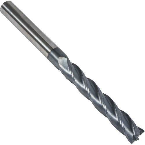 Fraise en bout carr&eacute;e extra longue 30° S237, 1/8" dia., 3" lo, 4 cannelures, 1/8" tige, Carbure O-Max