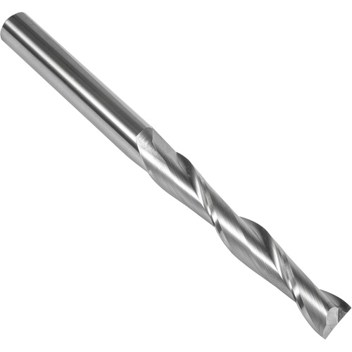 Fraise en bout carr&eacute;e extra longue 30° S111, 1/2" dia., 6" lo, 2 cannelures, 1/2" tige, Carbure O-Max