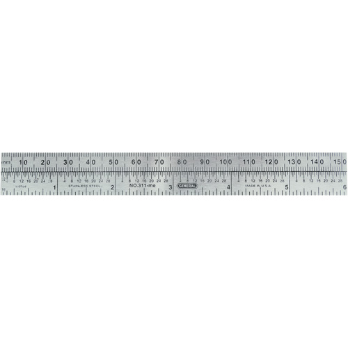 R&egrave;gle flexible de pr&eacute;cision &eacute;conomique, 6" lo, Acier O-Max